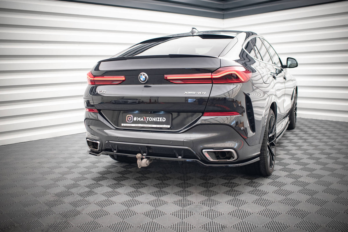 Rear Splitter (with vertical bars) V.3 suitable for BMW X6 M-Pack G06