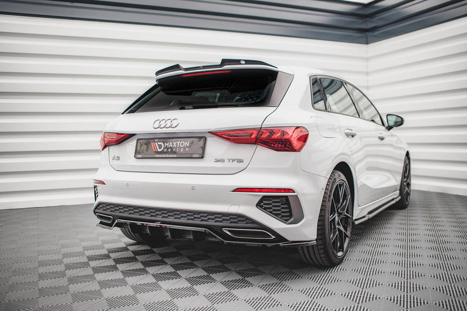 Rear Splitter (with vertical bars) suitable for Audi A3 S-Line Sportback 8Y