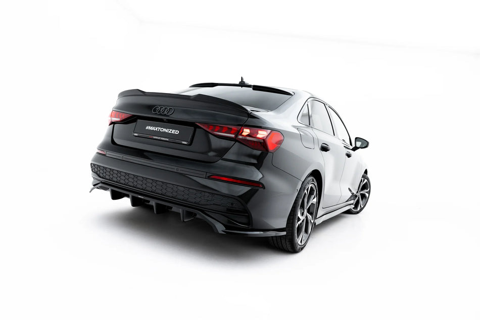 Rear Splitter (with vertical bars) suitable for Audi A3 Sedan 8Y Facelift