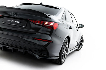 Rear Splitter (with vertical bars) suitable for Audi A3 Sedan 8Y Facelift
