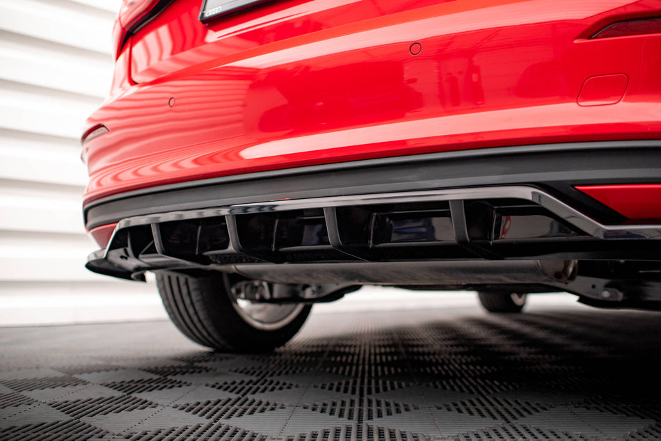 Rear Splitter (with vertical bars) suitable for Audi A3 Sportback 8Y