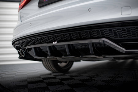 Rear Splitter (with vertical bars) suitable for Audi A4 Competition B8 Facelift