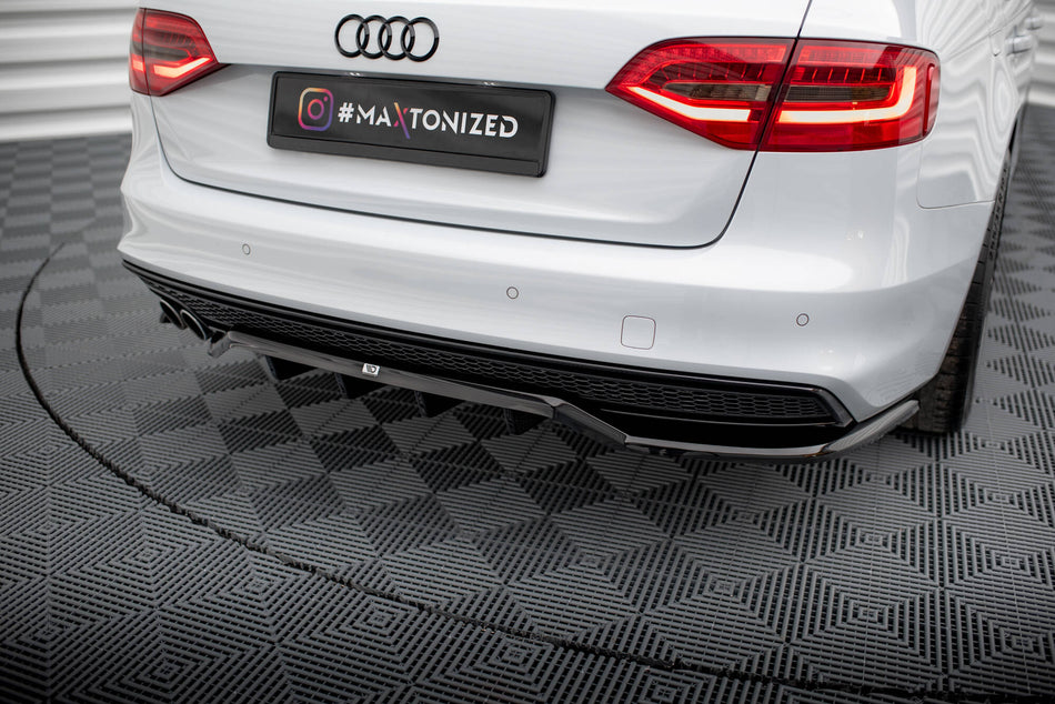 Rear Splitter (with vertical bars) suitable for Audi A4 Competition B8 Facelift