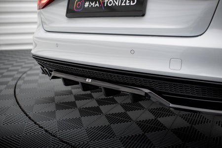 Rear Splitter (with vertical bars) suitable for Audi A4 Competition B8 Facelift