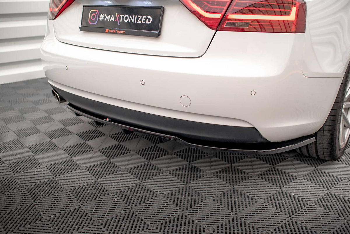 Rear Splitter (with vertical bars) suitable for Audi A5 Coupe 8T Facelift