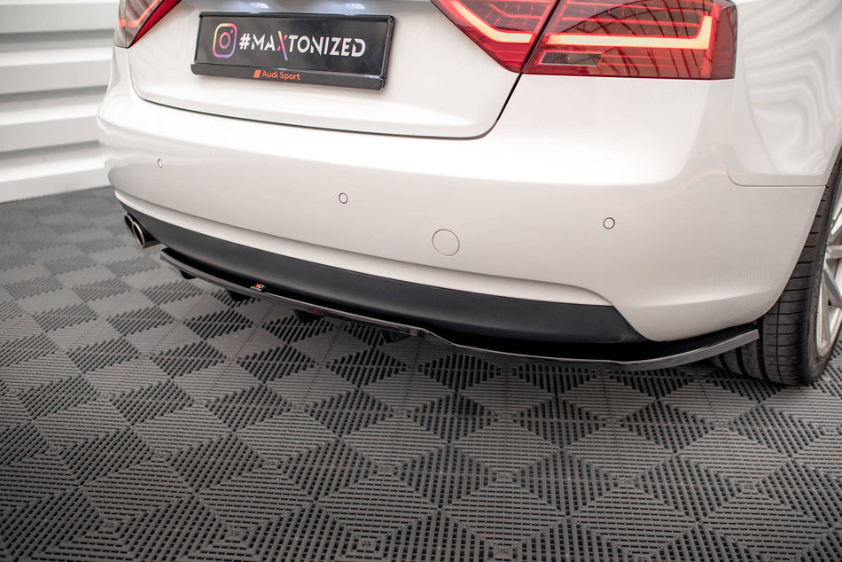 Rear Splitter (with vertical bars) suitable for Audi A5 Coupe 8T Facelift