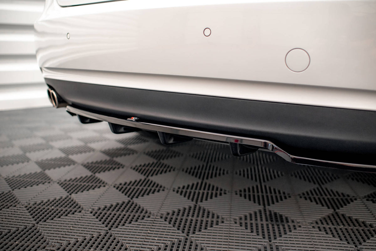 Rear Splitter (with vertical bars) suitable for Audi A5 Coupe 8T Facelift