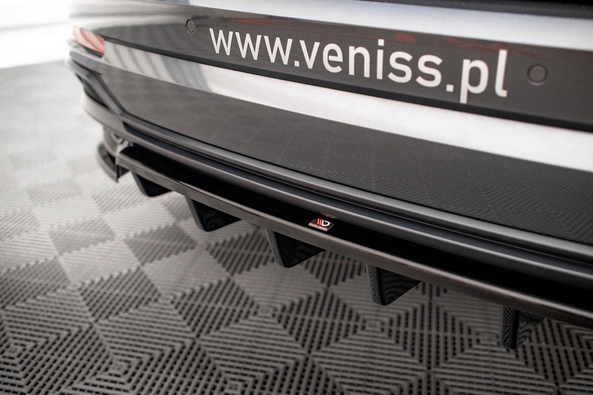 Rear Splitter (with vertical bars) suitable for Audi Q3 S-Line SUV F3