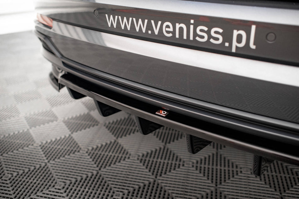 Rear Splitter (with vertical bars) suitable for Audi Q3 S-Line SUV F3