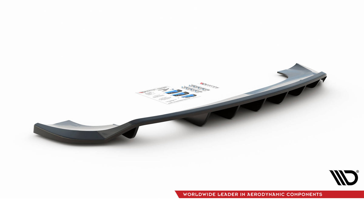 Rear Splitter (with vertical bars) suitable for Audi Q3 Sport 8U Facelift