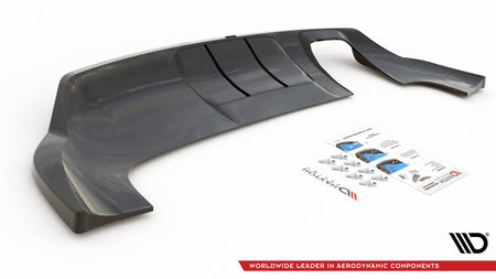Rear Splitter (with vertical bars) suitable for Audi Q3 Sport 8U Facelift