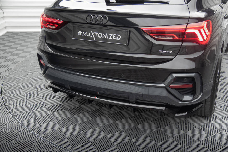 Rear Splitter (with vertical bars) suitable for Audi Q3 Sportback F3