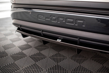 Rear Splitter (with vertical bars) suitable for Audi Q4 e-tron Sportback S-line Mk1