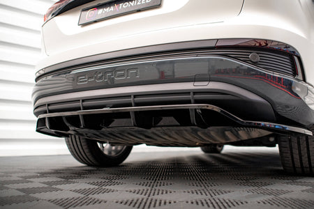 Rear Splitter (with vertical bars) suitable for Audi Q4 e-tron Sportback S-line Mk1