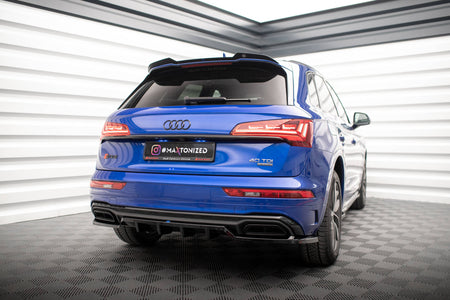 Rear Splitter (with vertical bars) suitable for Audi Q5 S-Line SUV Mk2 Facelift