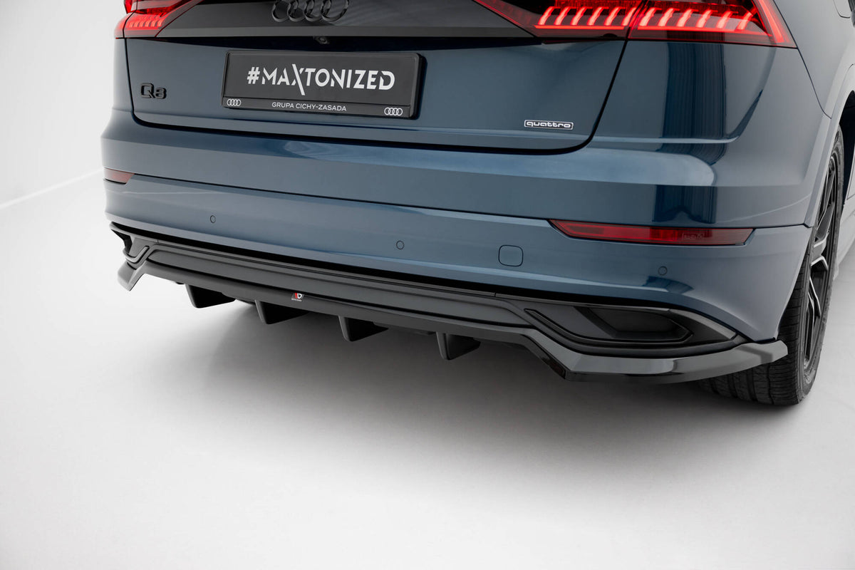 Rear Splitter (with vertical bars) suitable for Audi Q8 Mk1