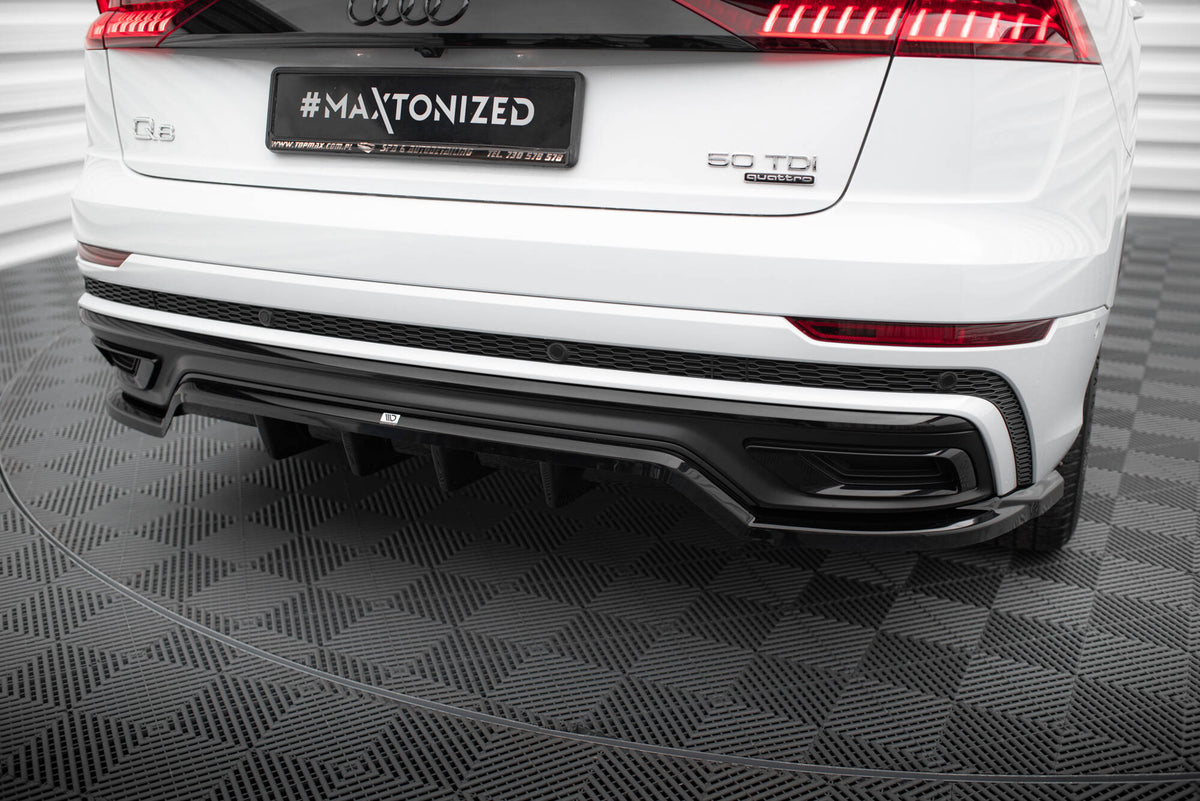 Rear Splitter (with vertical bars) suitable for Audi Q8 S-Line Mk1