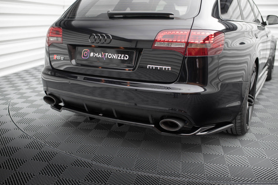 Rear Splitter (with vertical bars) suitable for Audi RS6 Avant C6