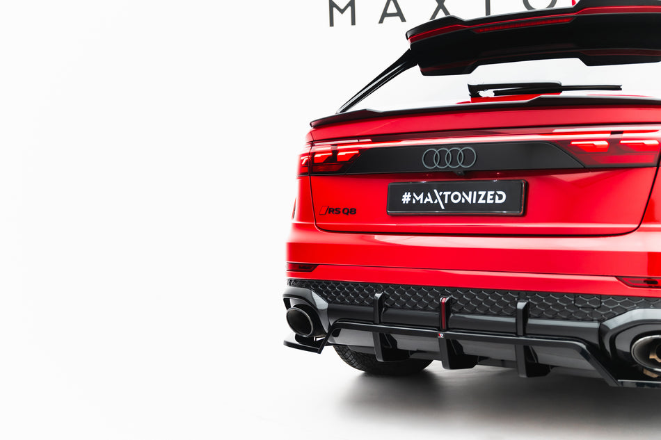 Rear Splitter (with vertical bars) suitable for Audi RSQ8 Mk1 Facelift