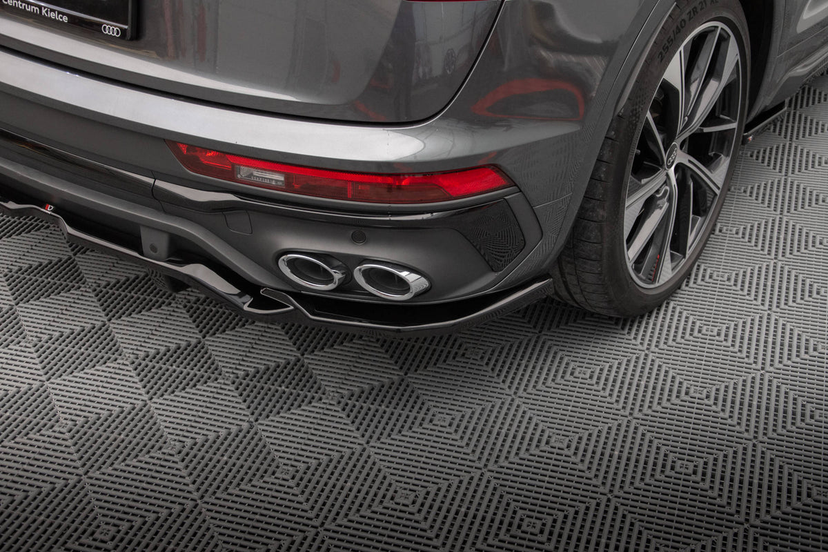 Rear Splitter (with vertical bars) suitable for Audi SQ5 / Q5 S-Line Sportback Mk2 Facelift