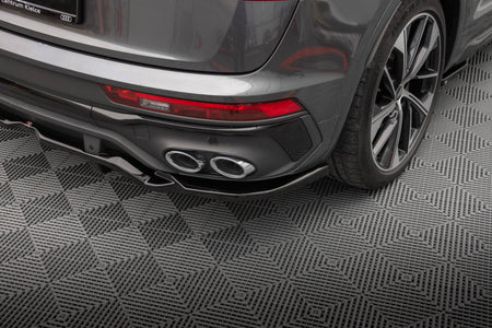 Rear Splitter (with vertical bars) suitable for Audi SQ5 / Q5 S-Line Sportback Mk2 Facelift
