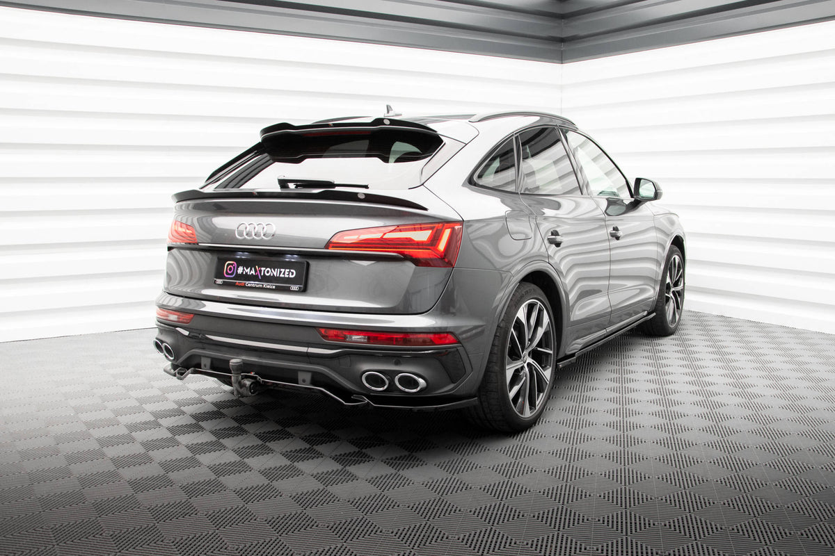 Rear Splitter (with vertical bars) suitable for Audi SQ5 / Q5 S-Line Sportback Mk2 Facelift