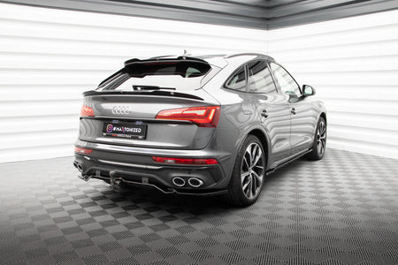 Rear Splitter (with vertical bars) suitable for Audi SQ5 / Q5 S-Line Sportback Mk2 Facelift
