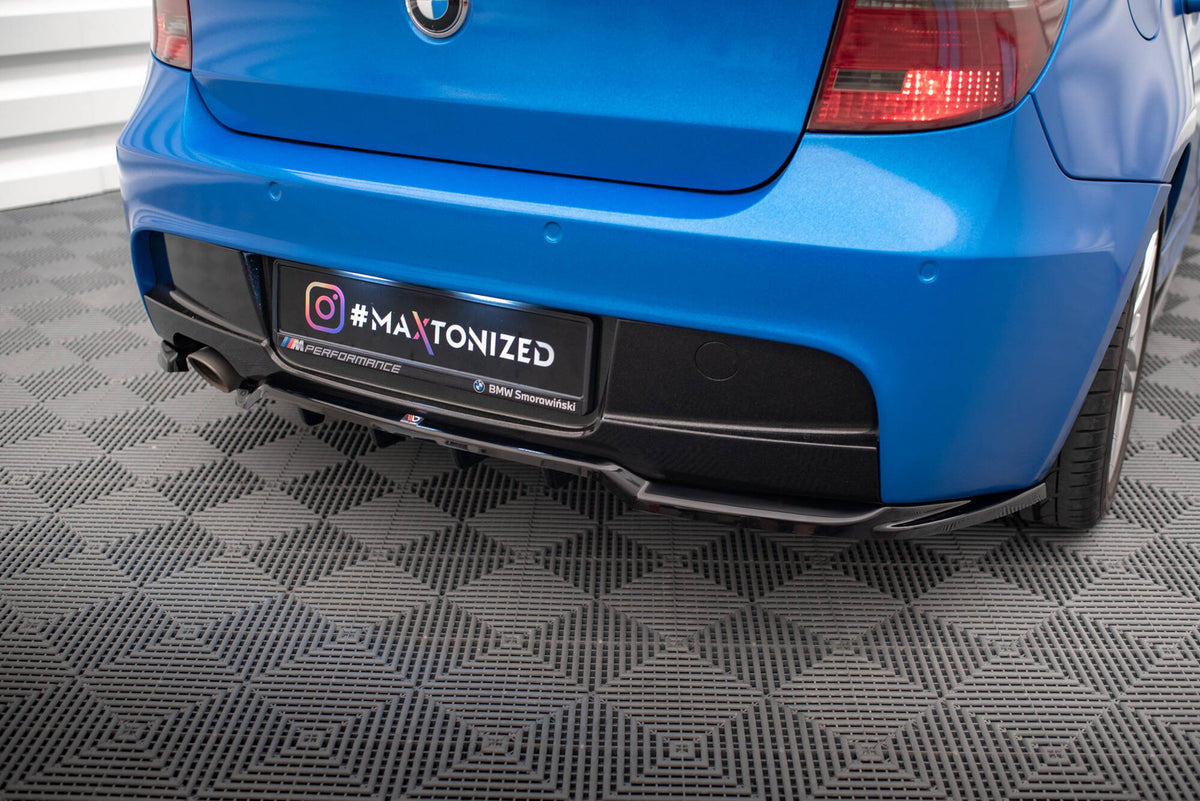 Rear Splitter (with vertical bars) suitable for BMW 1 M-Pack E87 Facelift