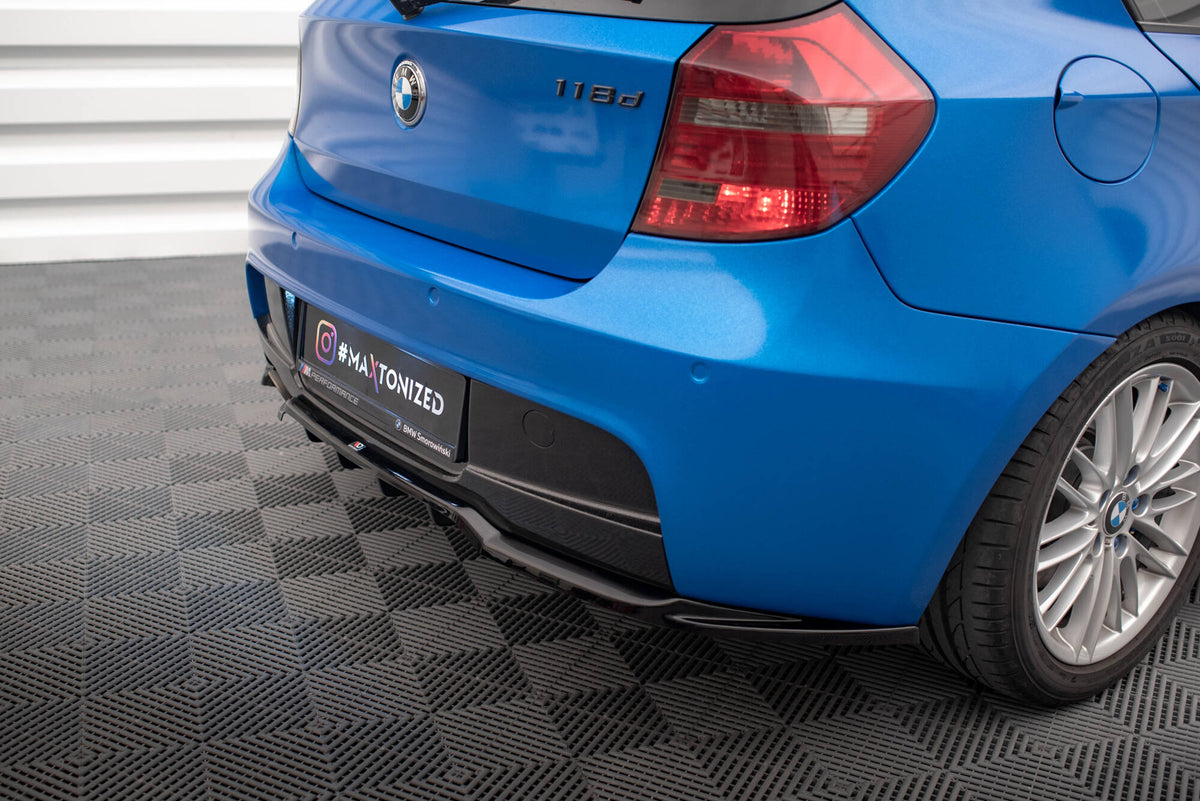 Rear Splitter (with vertical bars) suitable for BMW 1 M-Pack E87 Facelift