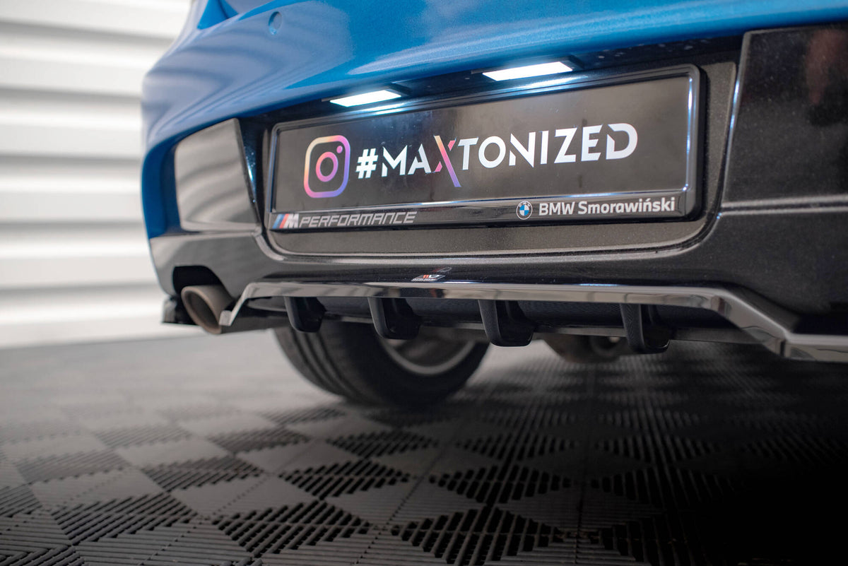Rear Splitter (with vertical bars) suitable for BMW 1 M-Pack E87 Facelift