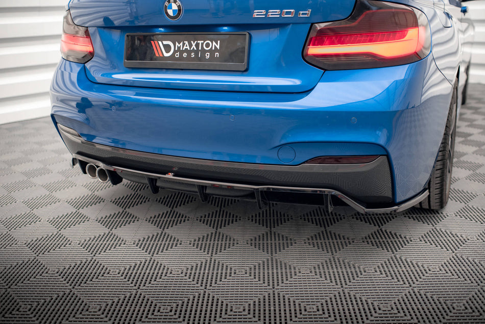 Rear Splitter (with vertical bars) suitable for BMW 2 M-Pack F22