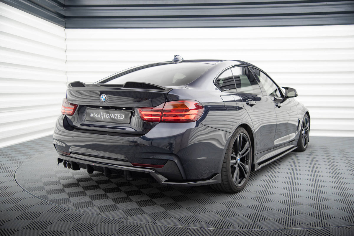 Rear Splitter (with vertical bars) suitable for BMW 4 Coupe / Gran Coupe / Cabrio M-Pack F32 / F36 / F33