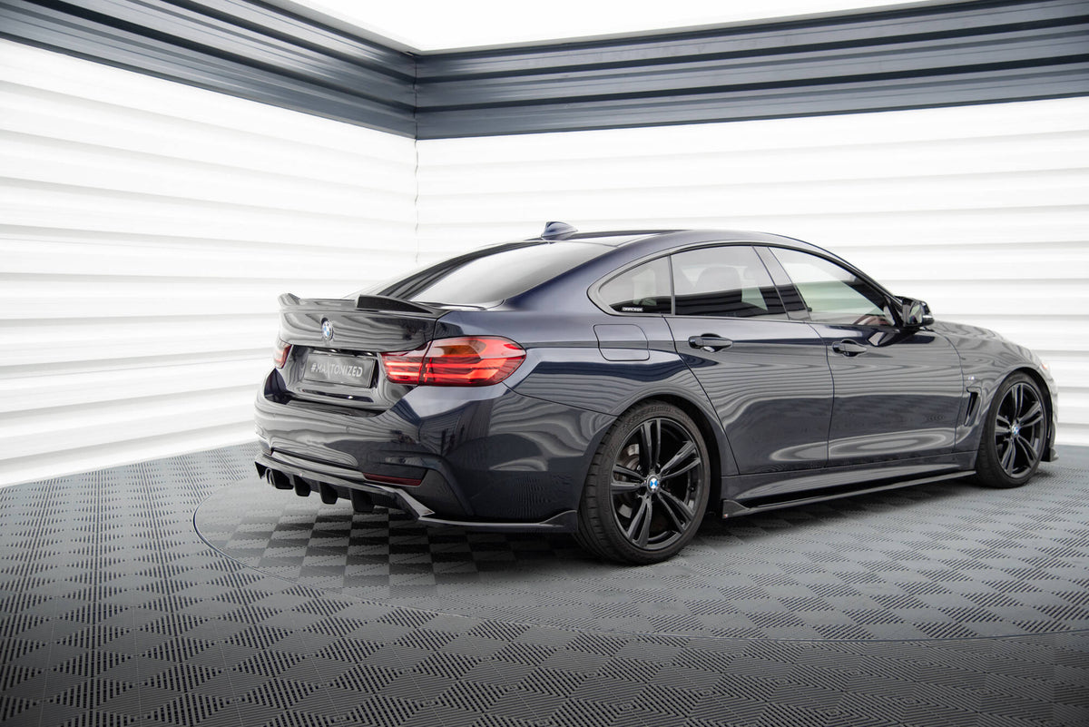 Rear Splitter (with vertical bars) suitable for BMW 4 Coupe / Gran Coupe / Cabrio M-Pack F32 / F36 / F33