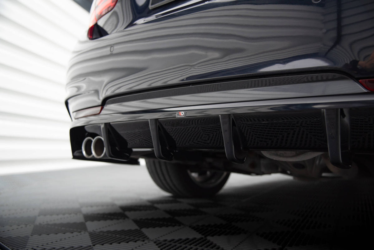 Rear Splitter (with vertical bars) suitable for BMW 4 Coupe / Gran Coupe / Cabrio M-Pack F32 / F36 / F33