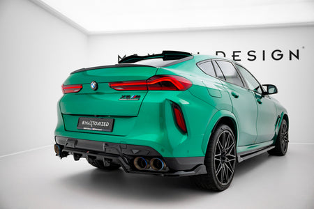 Rear Splitter (with vertical bars) suitable for BMW X6 M F96 Facelift