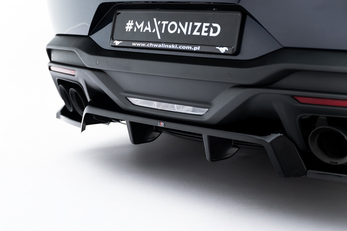 Rear Splitter (with vertical bars) suitable for Ford Mustang Dark Horse Mk7