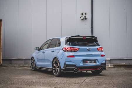 Rear Splitter (with vertical bars) suitable for Hyundai I30 N Mk3 Hatchback