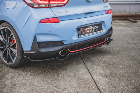 Rear Splitter (with vertical bars) suitable for Hyundai I30 N Mk3 Hatchback