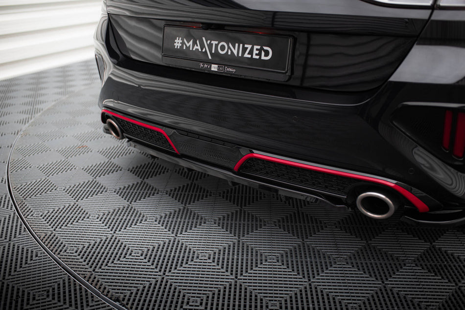 Rear Splitter (with vertical bars) suitable for Kia Ceed GT Mk3 Facelift