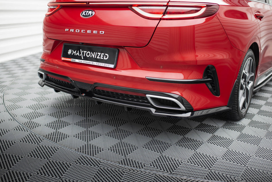 Rear Splitter (with vertical bars) suitable for Kia ProCeed GT-Line Mk1