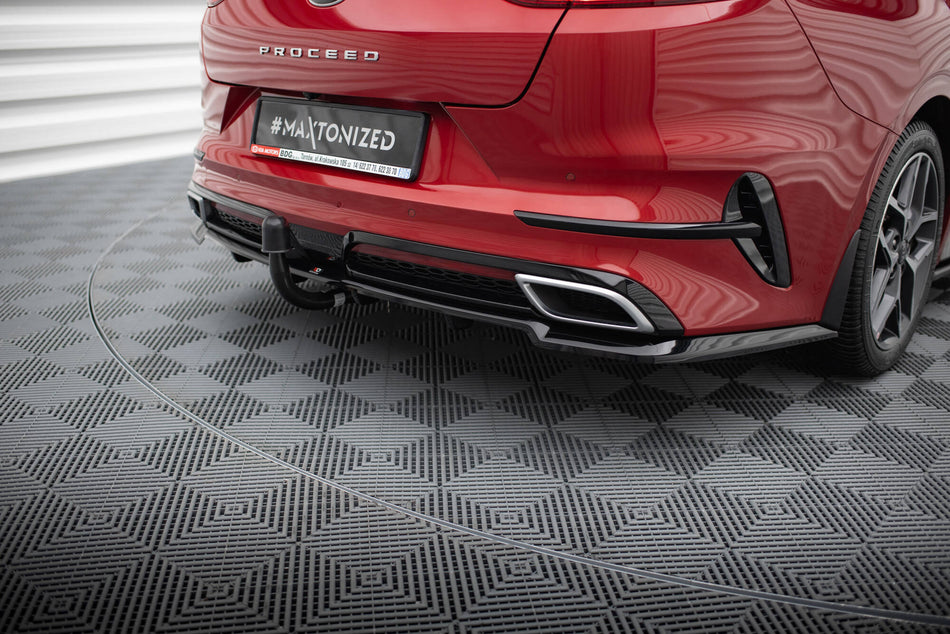 Rear Splitter (with vertical bars) suitable for Kia ProCeed GT-Line Mk1