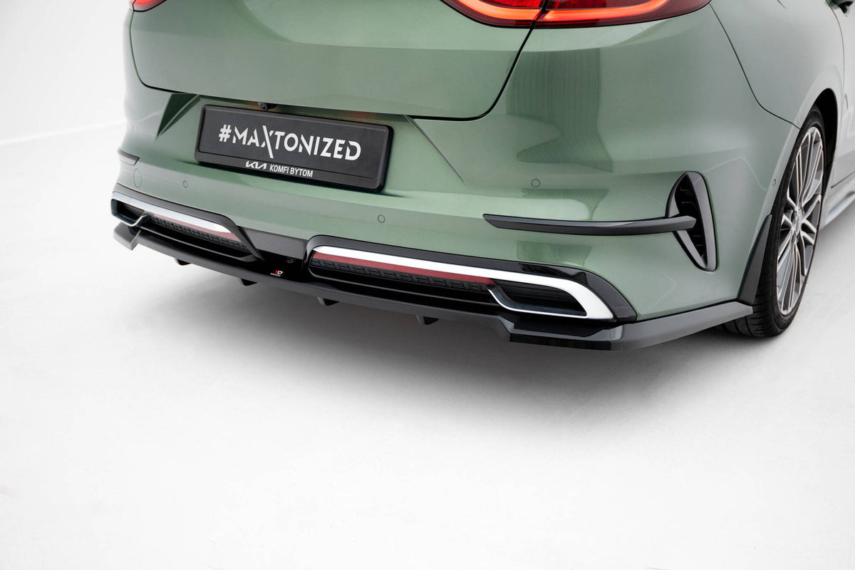 Rear Splitter (with vertical bars) suitable for Kia Proceed GT-Line Mk1 Facelift