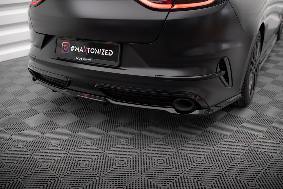 Rear Splitter (with vertical bars) suitable for Kia Proceed GT Mk1 Facelift