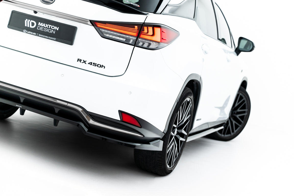 Rear Splitter (with vertical bars) suitable for Lexus RX F-Sport Mk4 Facelift