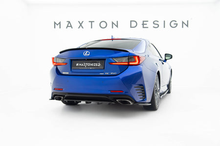 Rear Splitter (with vertical bars) suitable for Lexus Rc Mk1