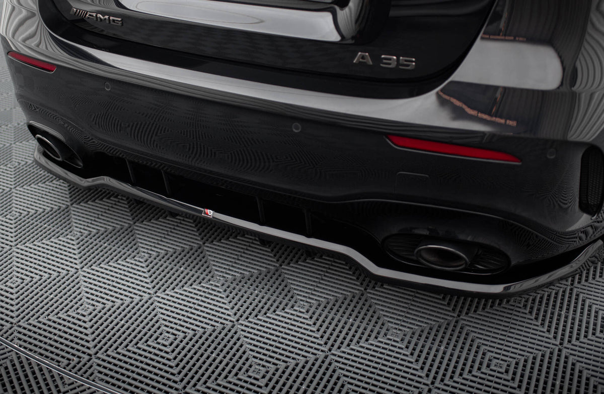 Rear Splitter (with vertical bars) suitable for Mercedes-AMG A35 Hatchback W177