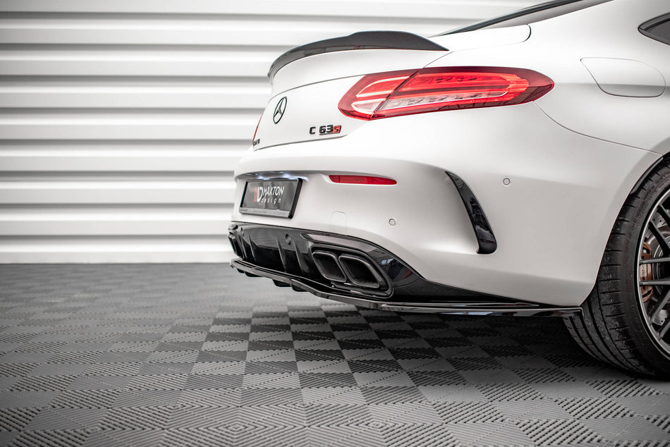 Rear Splitter (with vertical bars) suitable for Mercedes-AMG C 63AMG Coupe AMG Aero Pack C205 Facelift