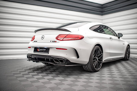 Rear Splitter (with vertical bars) suitable for Mercedes-AMG C 63AMG Coupe AMG Aero Pack C205 Facelift