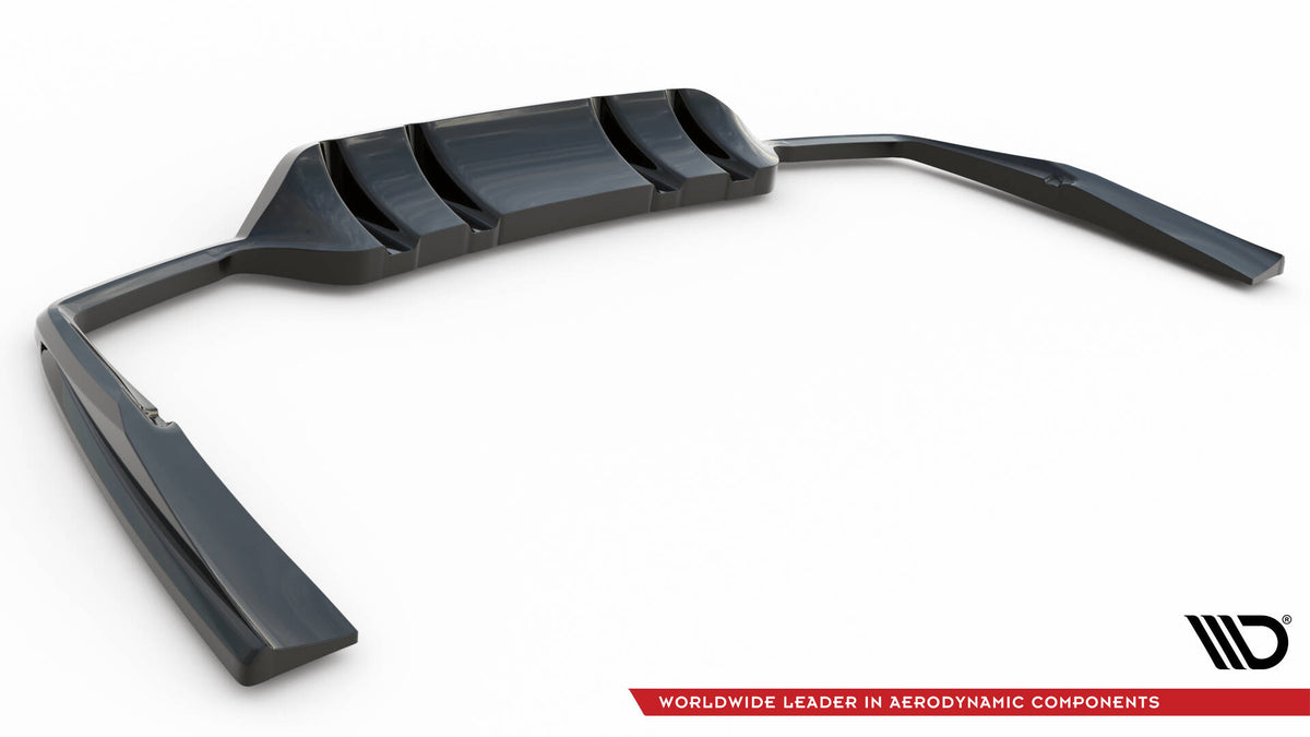 Rear Splitter (with vertical bars) suitable for Mercedes-AMG C43 Coupe / Cabrio C205 Facelift / A205 Facelift