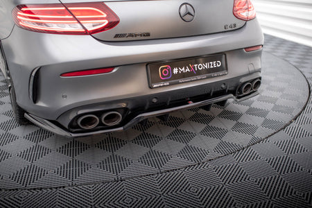 Rear Splitter (with vertical bars) suitable for Mercedes-AMG C43 Coupe / Cabrio C205 Facelift / A205 Facelift